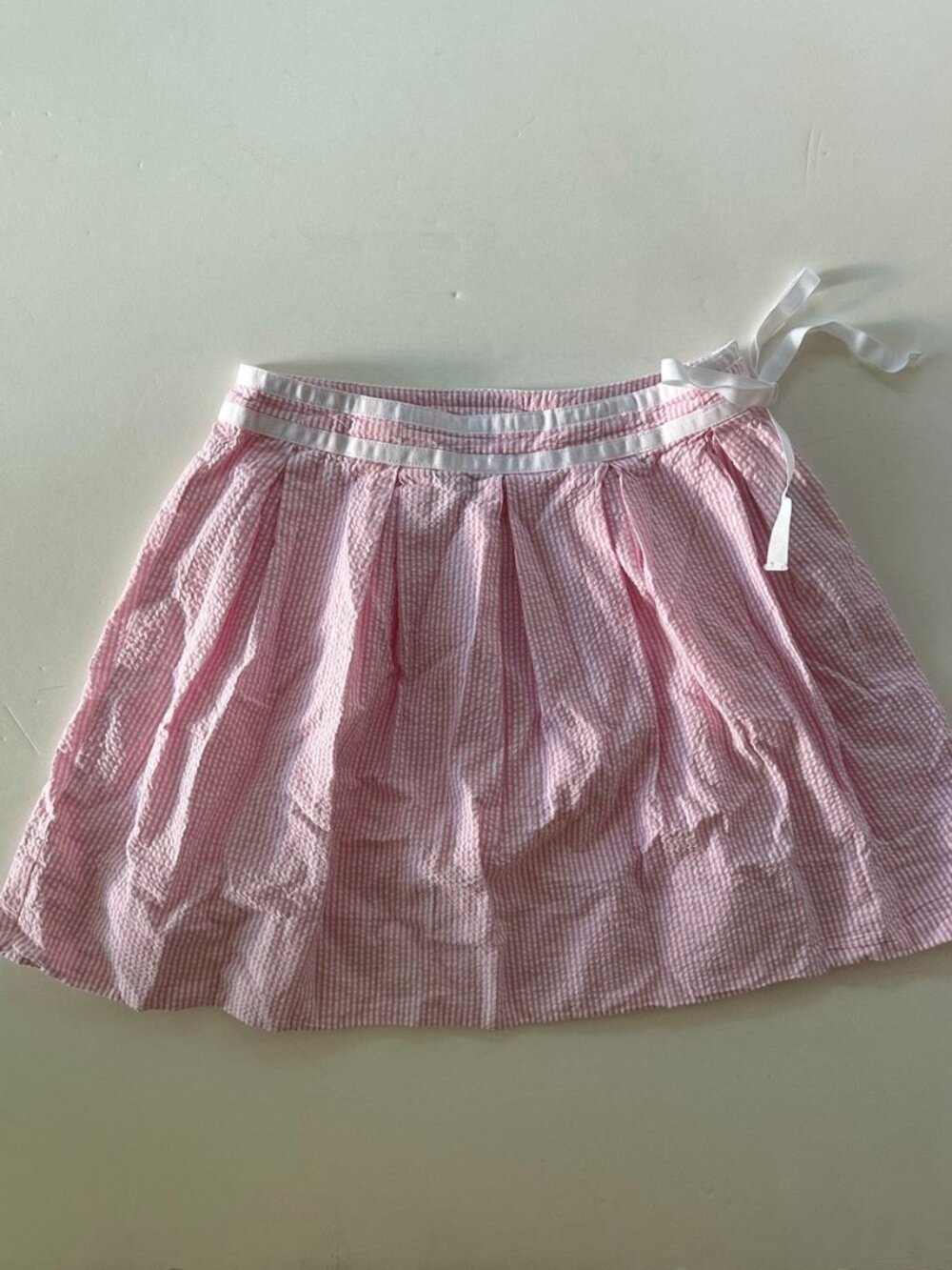 Ralph Lauren Pink and White Pleated Skirt